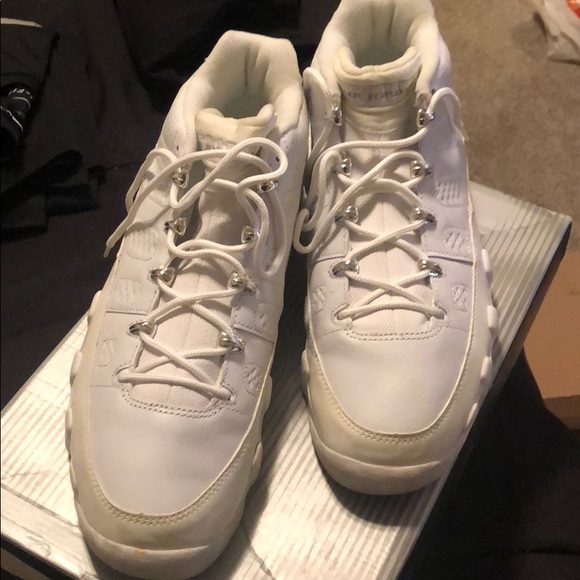 White Air Jordan 9 Retro Low Size 12 - Picture 6 of 10
